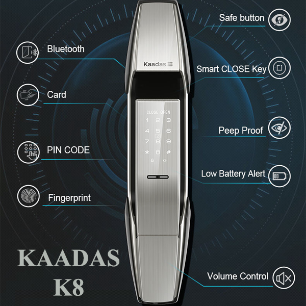 Công nghệ mở cửa khóa cửa vân tay Kaadas K8