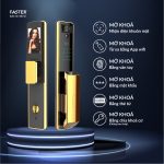 FS029 24K – Khóa Cửa Thông Minh Mạ Vàng Cao Cấp