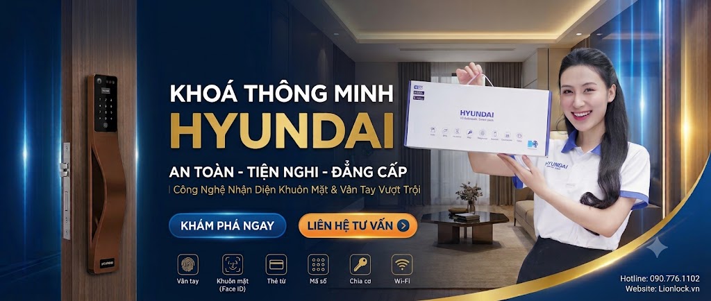 Banner khóa vân tay Hyundai
